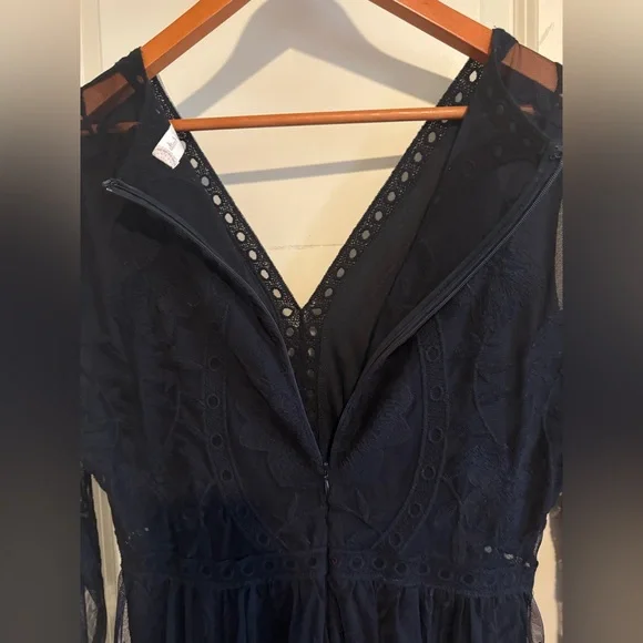 Altar’d State Black Lace Dress NWOT Size Large - Picture 7 of 10